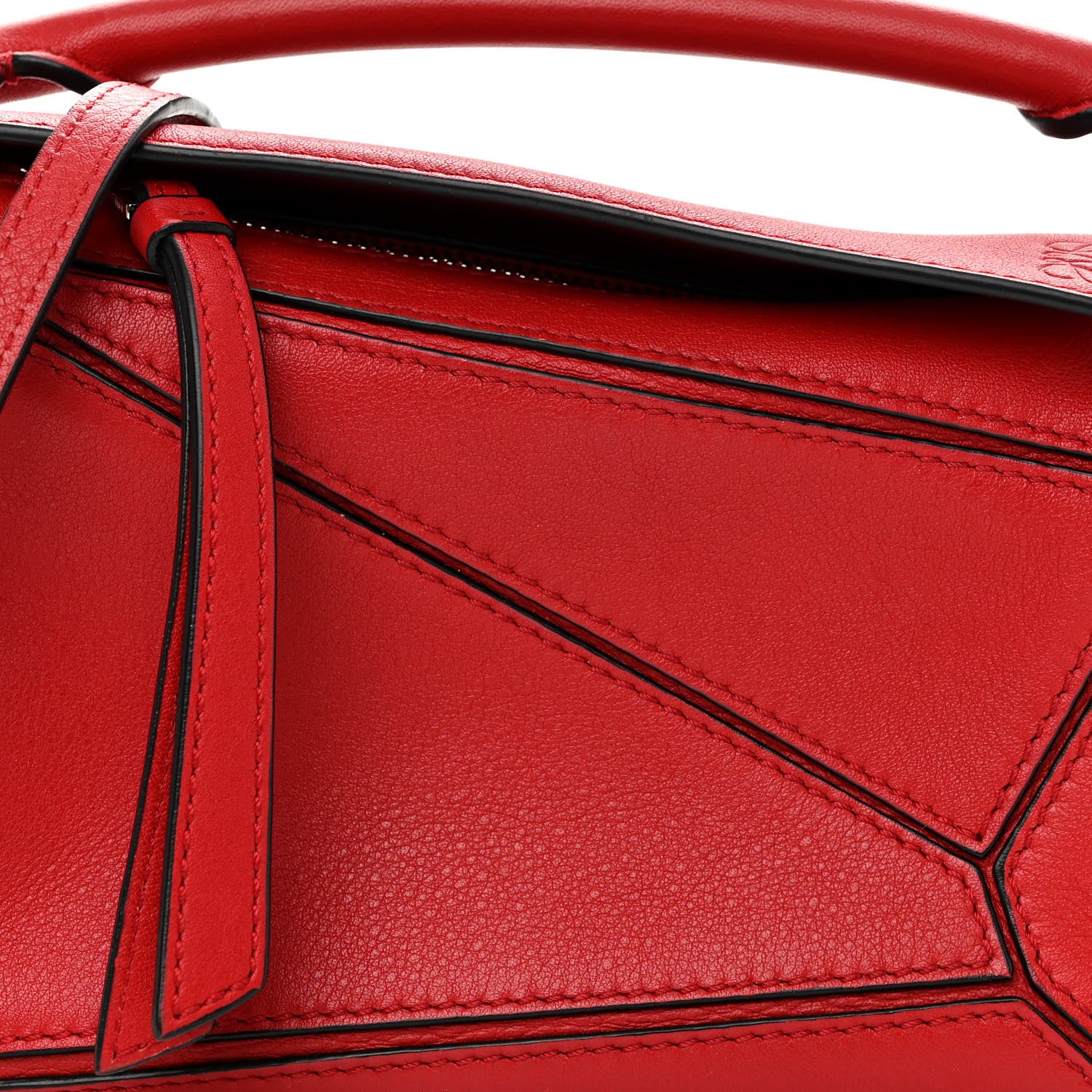 Loewe Calfskin Mini Puzzle Bag Pomodoro 8 of 15