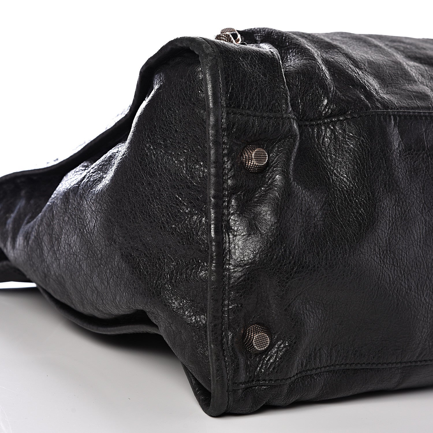 Balenciaga Agneau Giant 12 Rose Gold Hardware Weekender Black 7 of 13