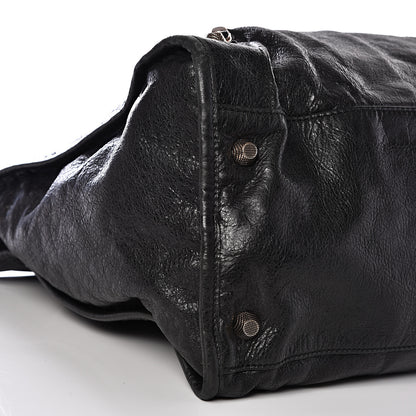 Balenciaga Agneau Giant 12 Rose Gold Hardware Weekender Black 7 of 13