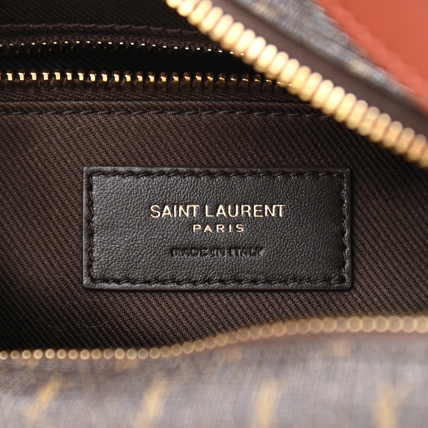 Saint Laurent Canvas Smooth Calfskin Le Monogramme Camera Bag Chestnut 6 of 10