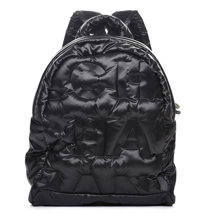 Chanel Nylon Embossed Small Doudoune Backpack Black 1 of 8
