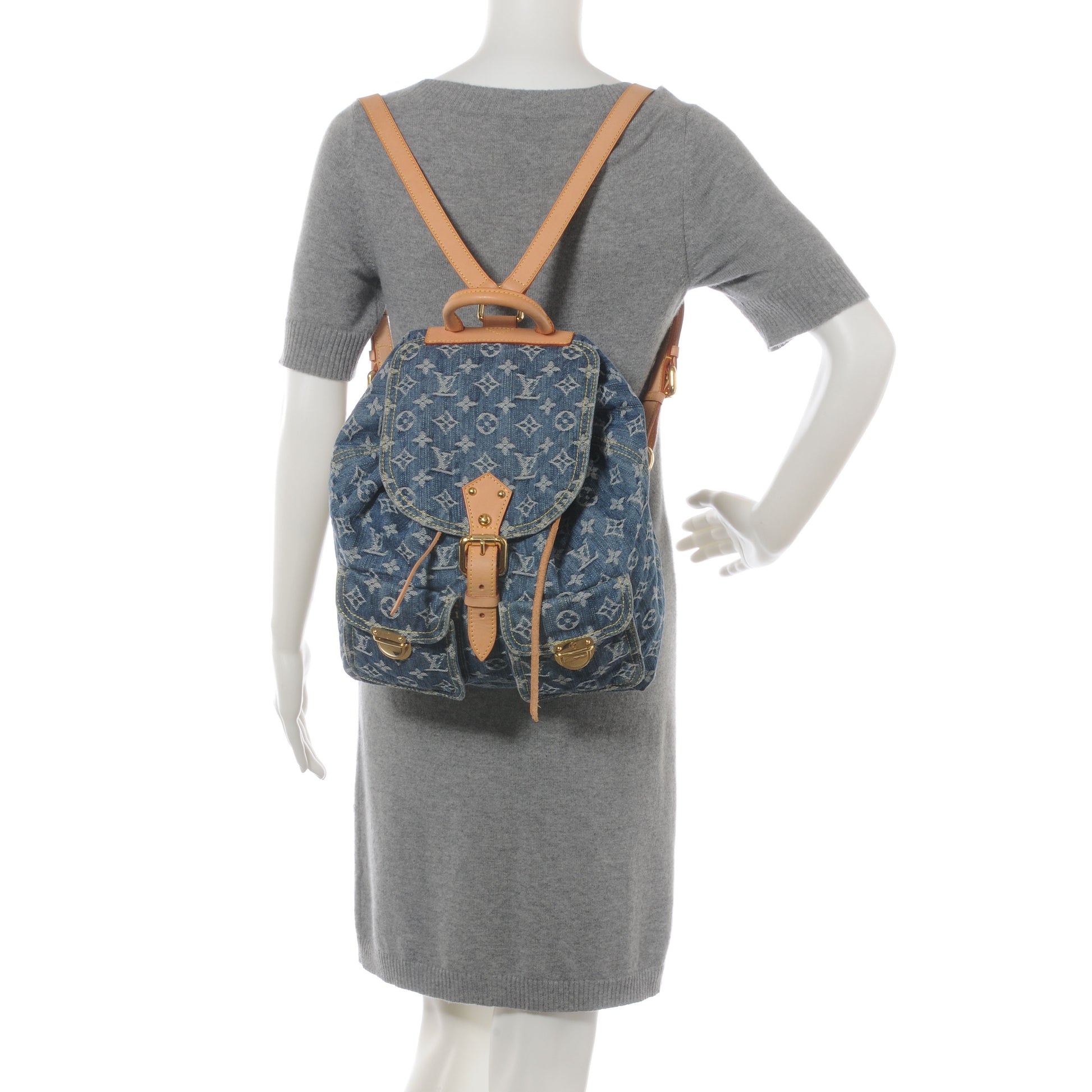 Louis Vuitton Denim Sac a Dos Backpack GM 2 of 7