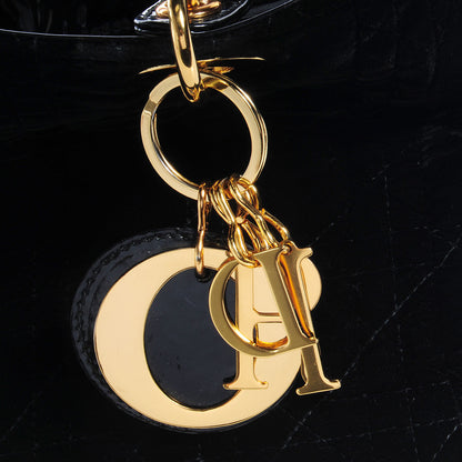 Christian Dior Velvet Cannage Medium Lady Dior Black 8 of 11