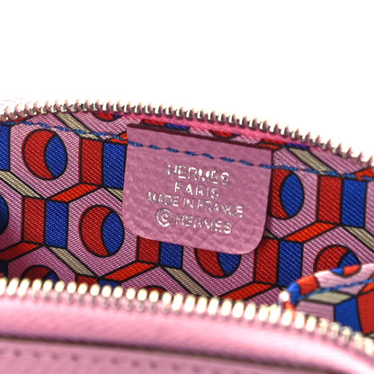 Hermes Epsom Silk'in Coin Purse Mauve Sylvestre 7 of 7