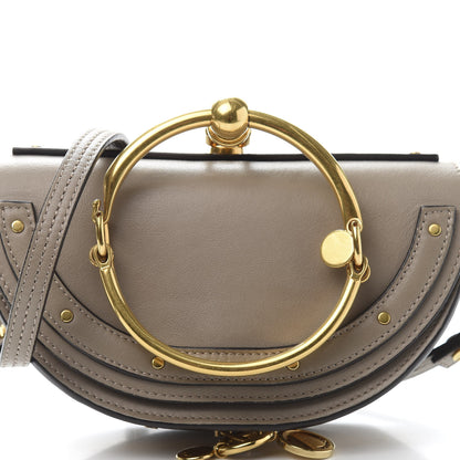 Chloe Calfskin Small Nile Bracelet Minaudiere Bag Motty Grey 12 of 12