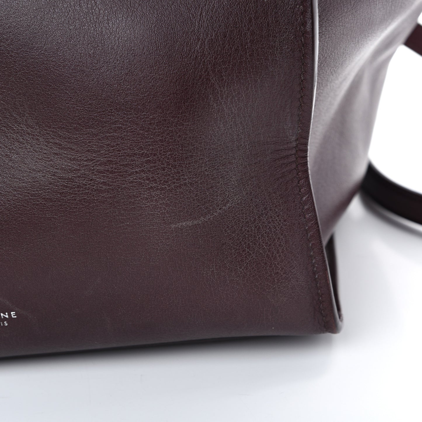 Supple Calfskin Small Big Bag Wine