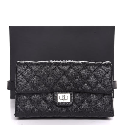 Chanel Grained Calfskin Quilted 2.55 Reissue Flap Belt Bag Clutch Black 8 of 8