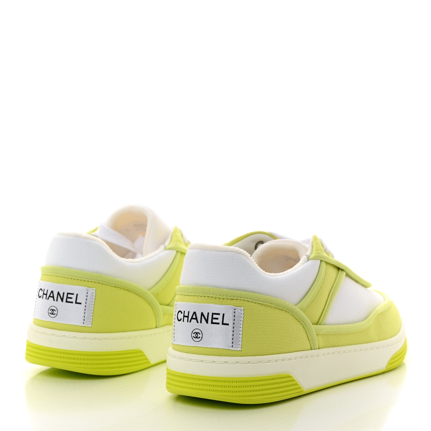 Fabric Womens Logo Sneakers 37 Green