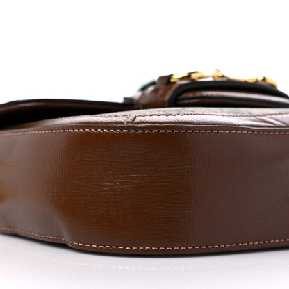 Gucci GG Supreme Monogram Web Mini Horsebit 1955 Shoulder Bag Beige Brown Sugar 9 of 11