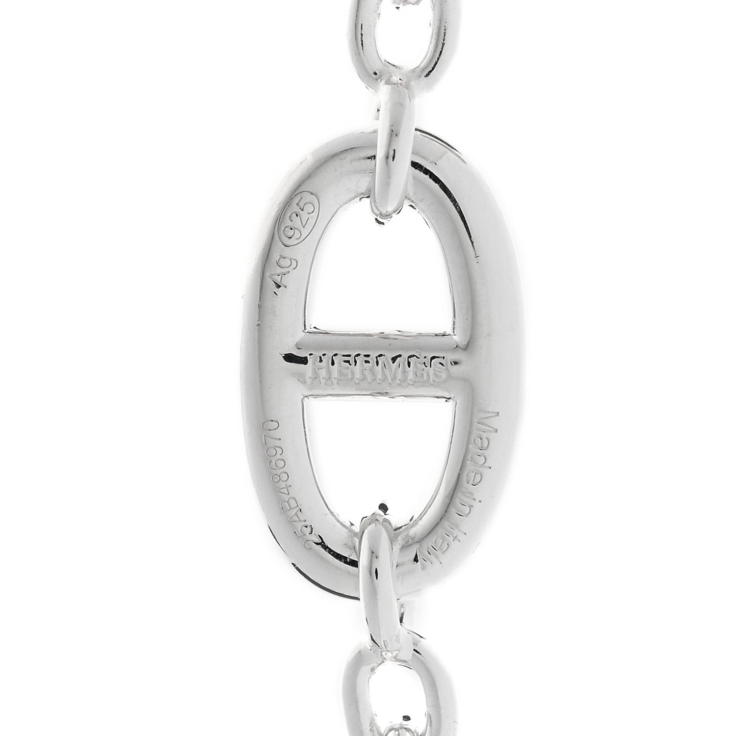 Hermes Sterling Silver Farandole Necklace 160 5 of 5