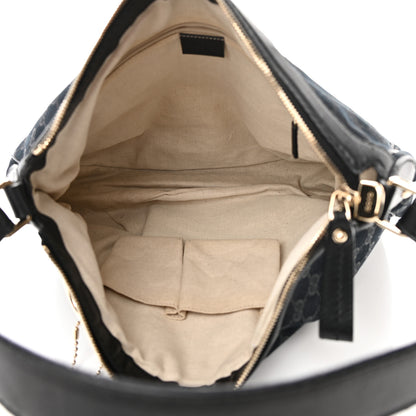 Gucci Monogram Medium Sukey Hobo Black 5 of 17