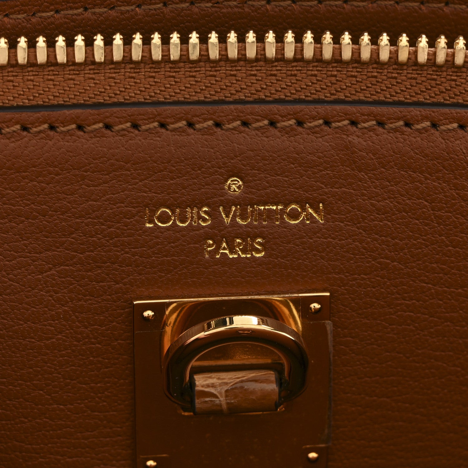 Louis Vuitton Alligator City Steamer MM Sienna Brown 6 of 15