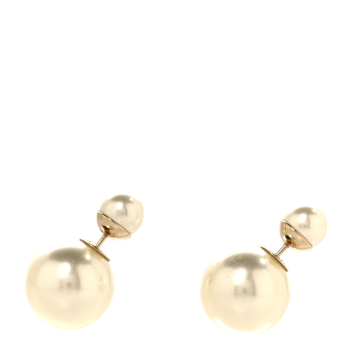 Pearl Mise En Dior Tribal Earrings Gold