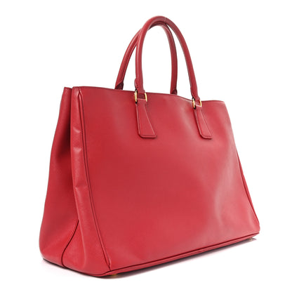 Prada Saffiano Lux Large Tote Fuoco 3 of 9