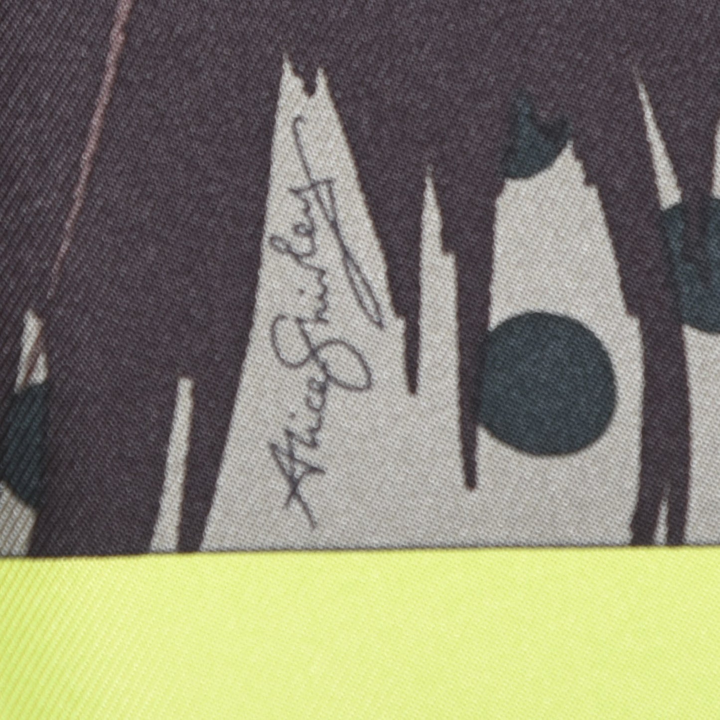Silk Grrrrr! Scarf 100 Marron Lime Sapin