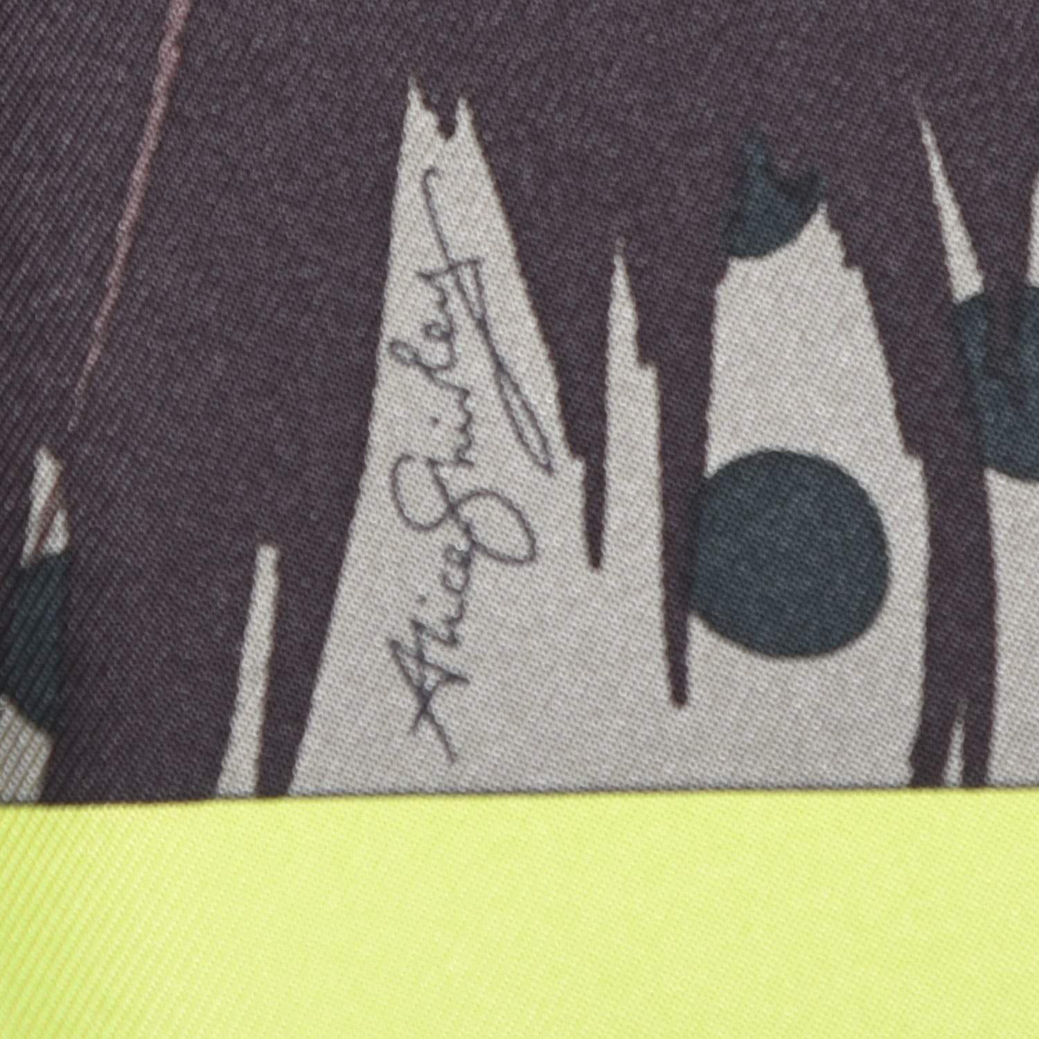 Hermes Silk Grrrrr! Scarf 100 Marron Lime Sapin 2 of 4