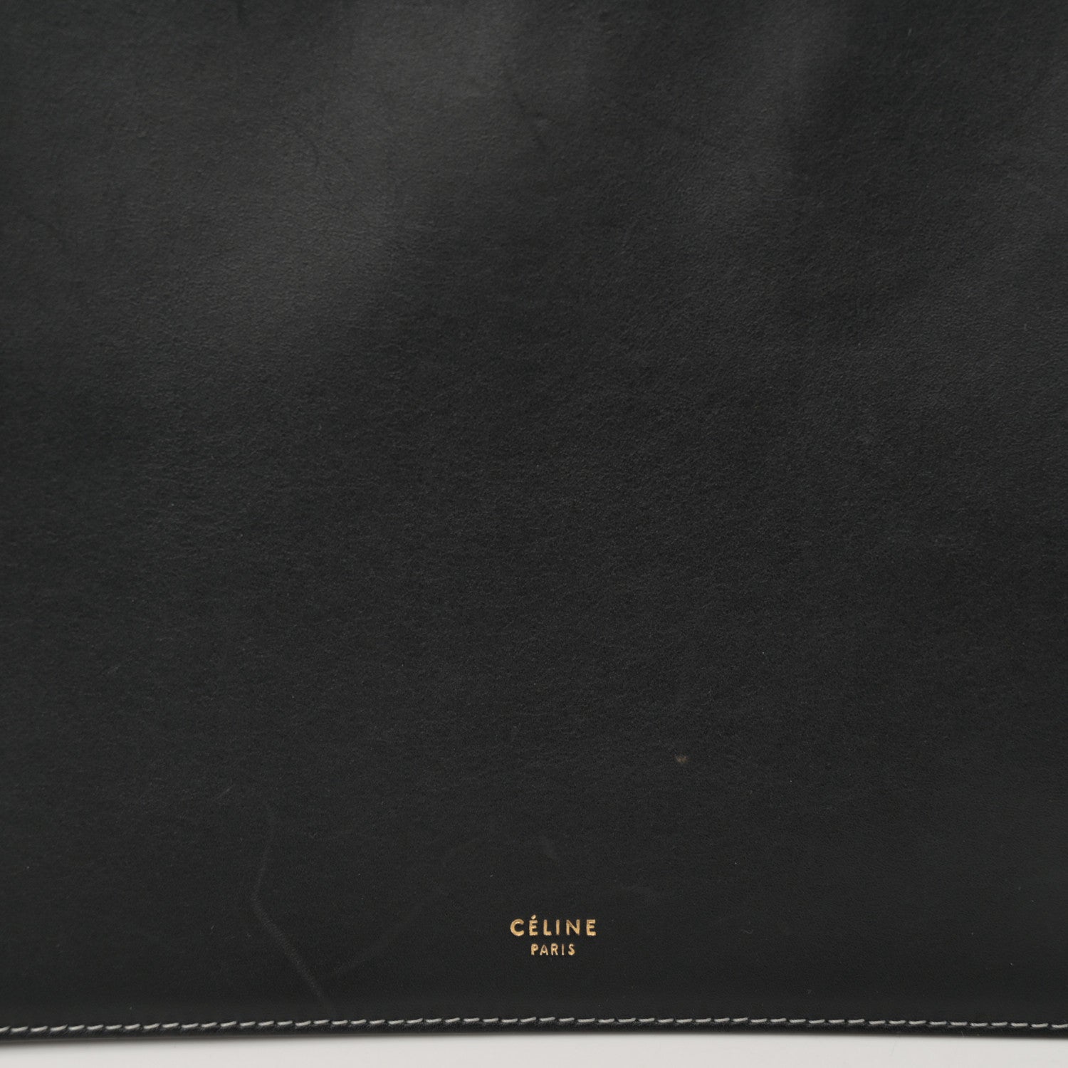Celine Smooth Calfskin Ring Clutch Black 8 of 10