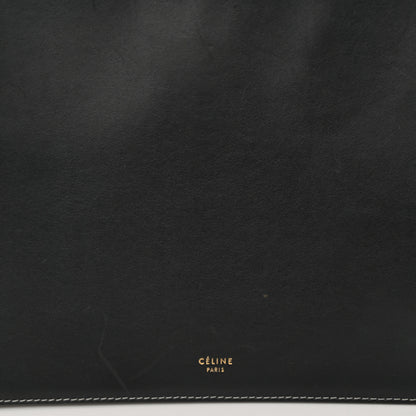 Celine Smooth Calfskin Ring Clutch Black 8 of 10