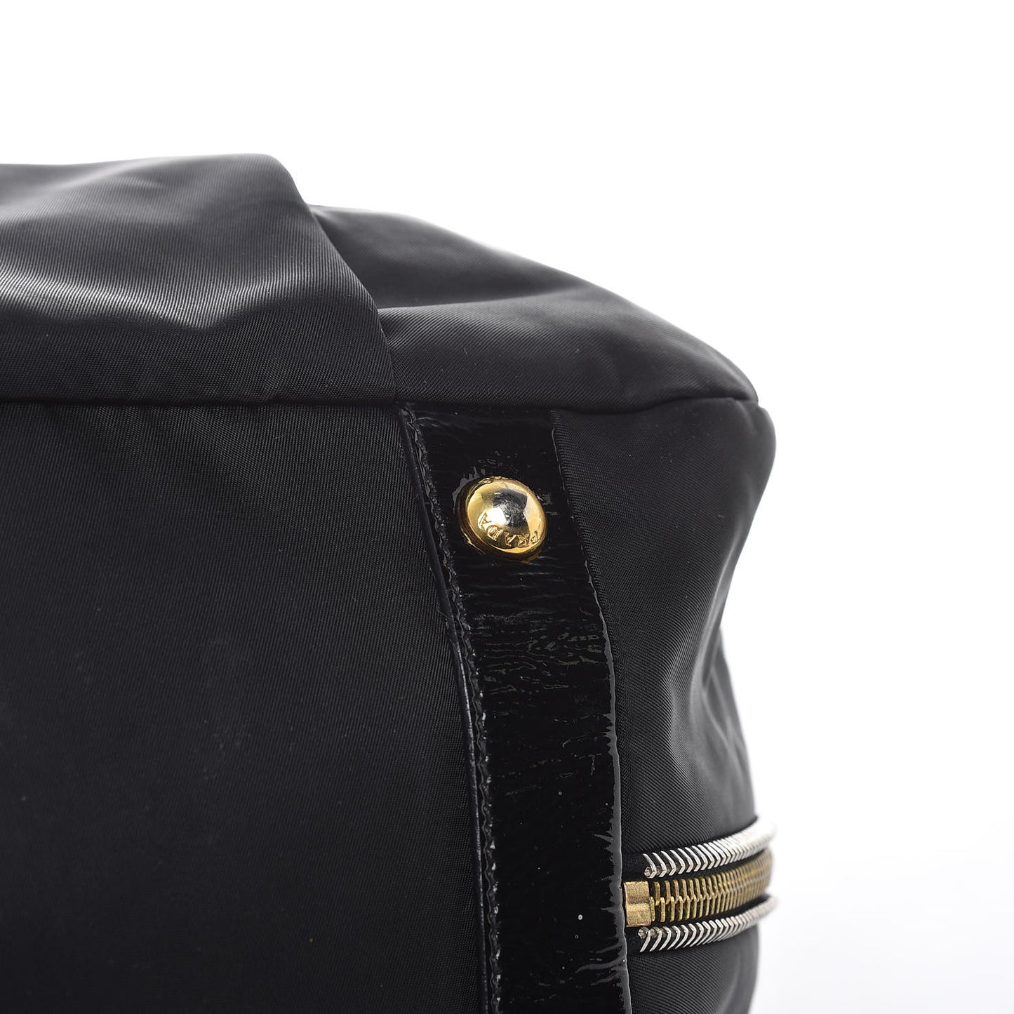 Tessuto Nylon Spazzolato Tote Black