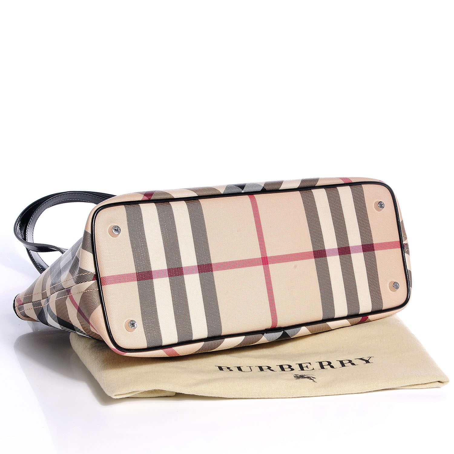 Burberry Supernova Check Stanton Tote Black 4 of 8