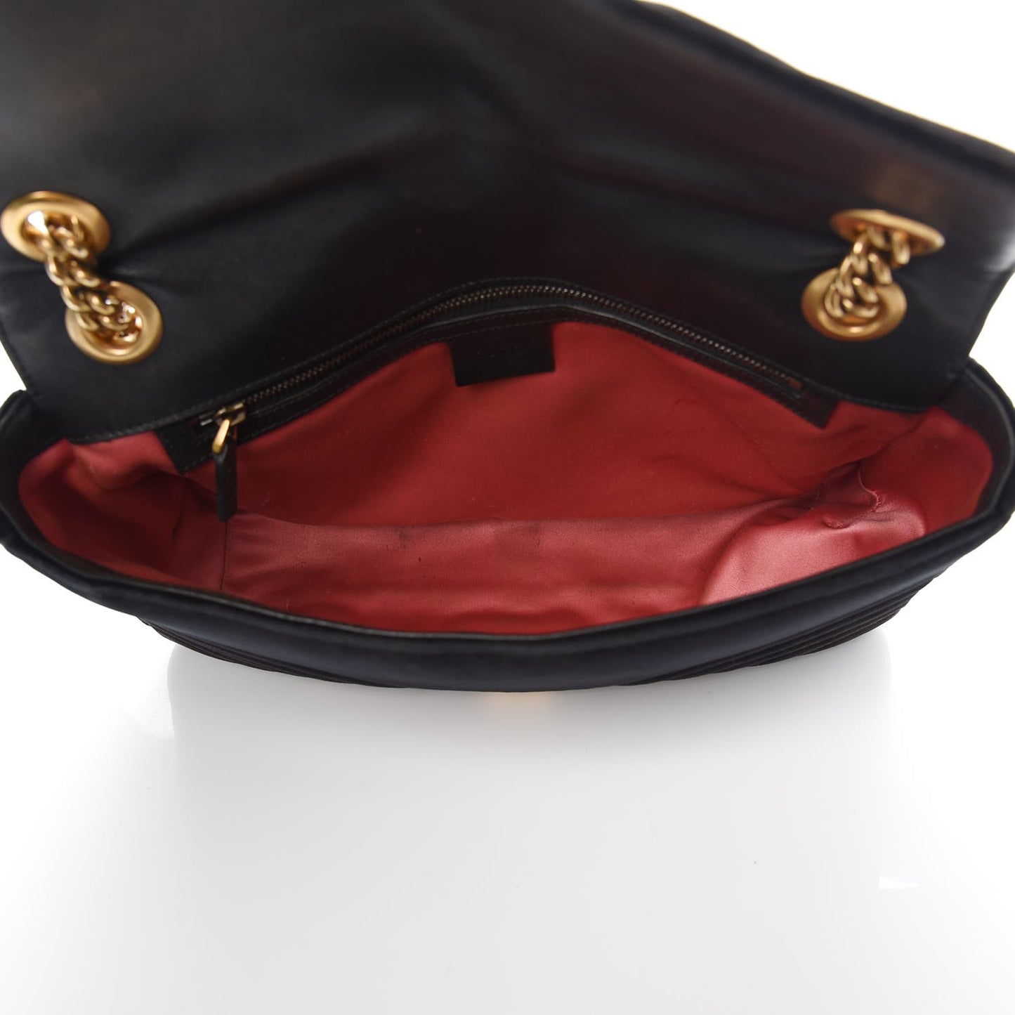 Velvet Matelasse Medium GG Marmont Shoulder Bag Black