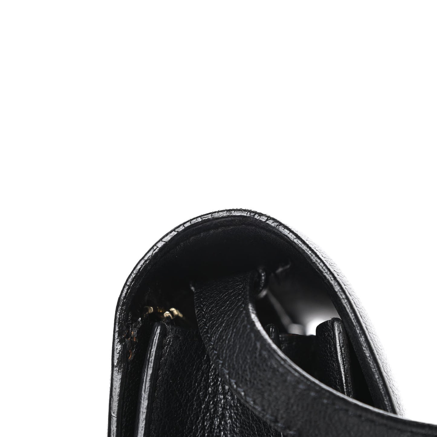Goatskin Medium Classic Box Flap Bag Black