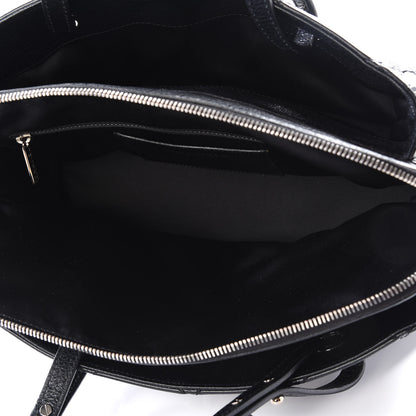 Chanel Glazed Calfskin On the Road Zip Tote Black 4 of 11
