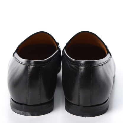 Gucci Calfskin Womens Jordaan Loafers 38.5 Black 5 of 9