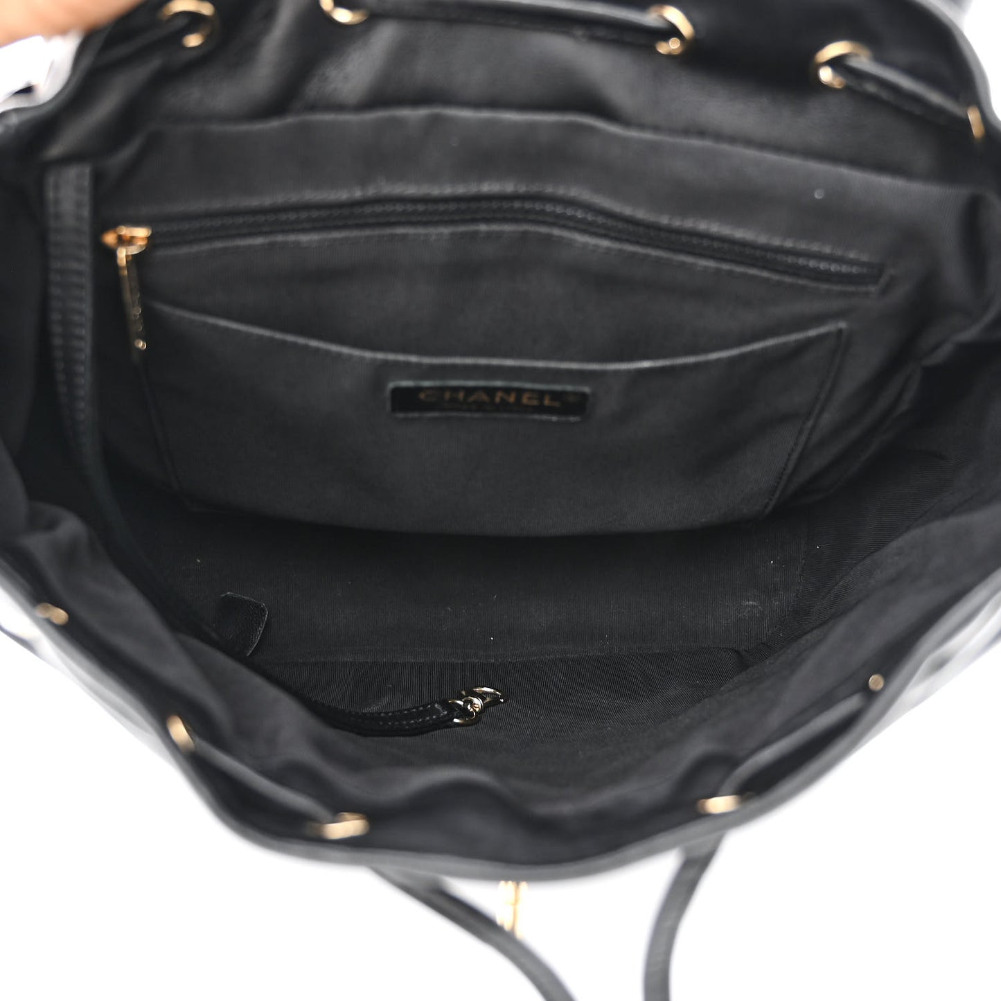 Lambskin Quilted Large Urban Spirit Backpack Black