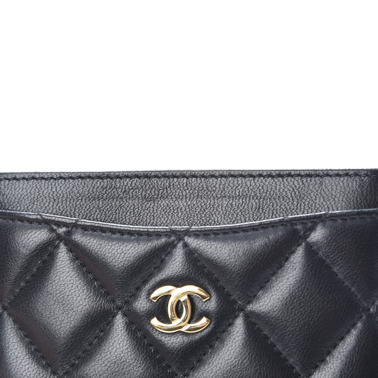 Chanel Lambskin Quilted Card Holder Black 9 of 10