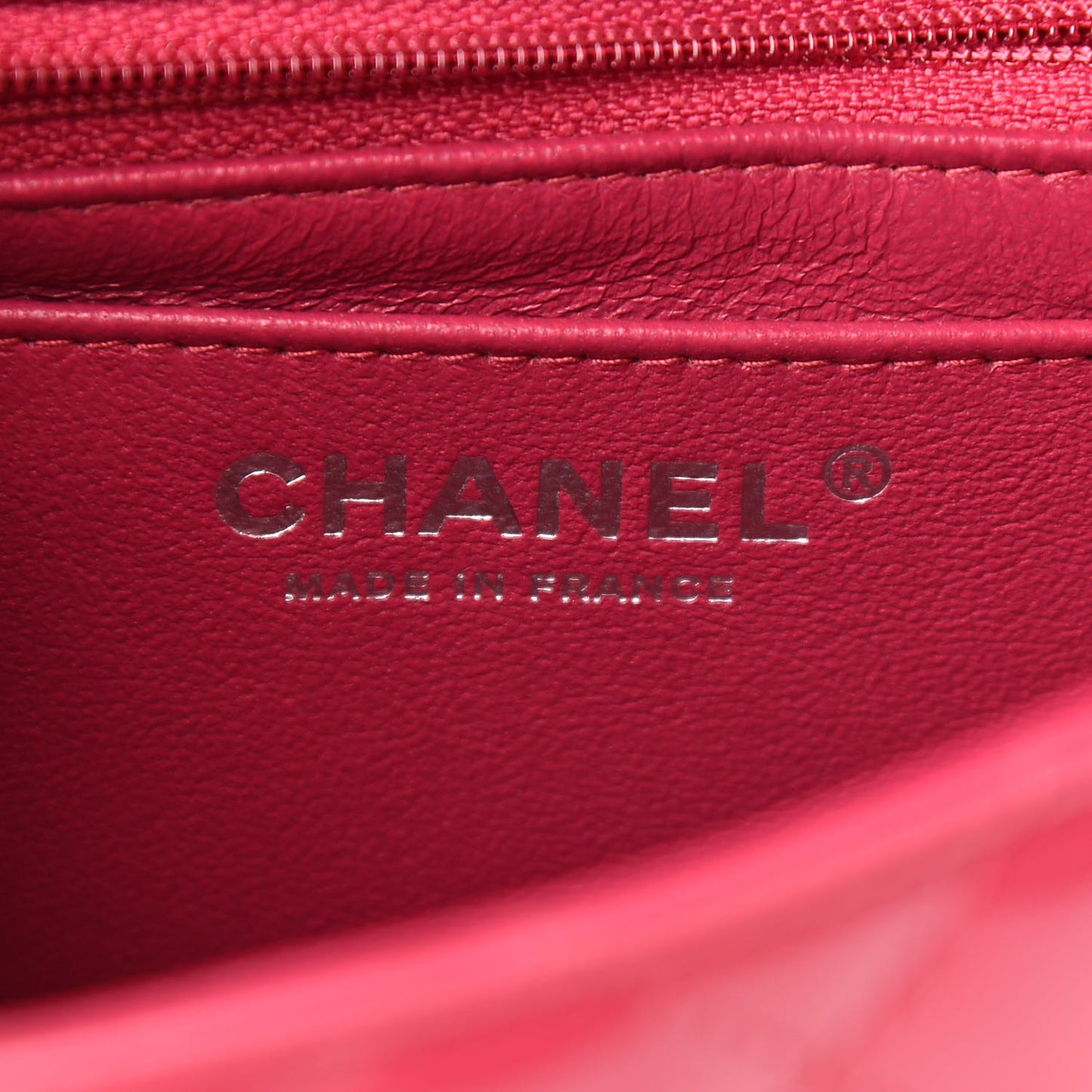 Patent Quilted Mini Square Flap Pink