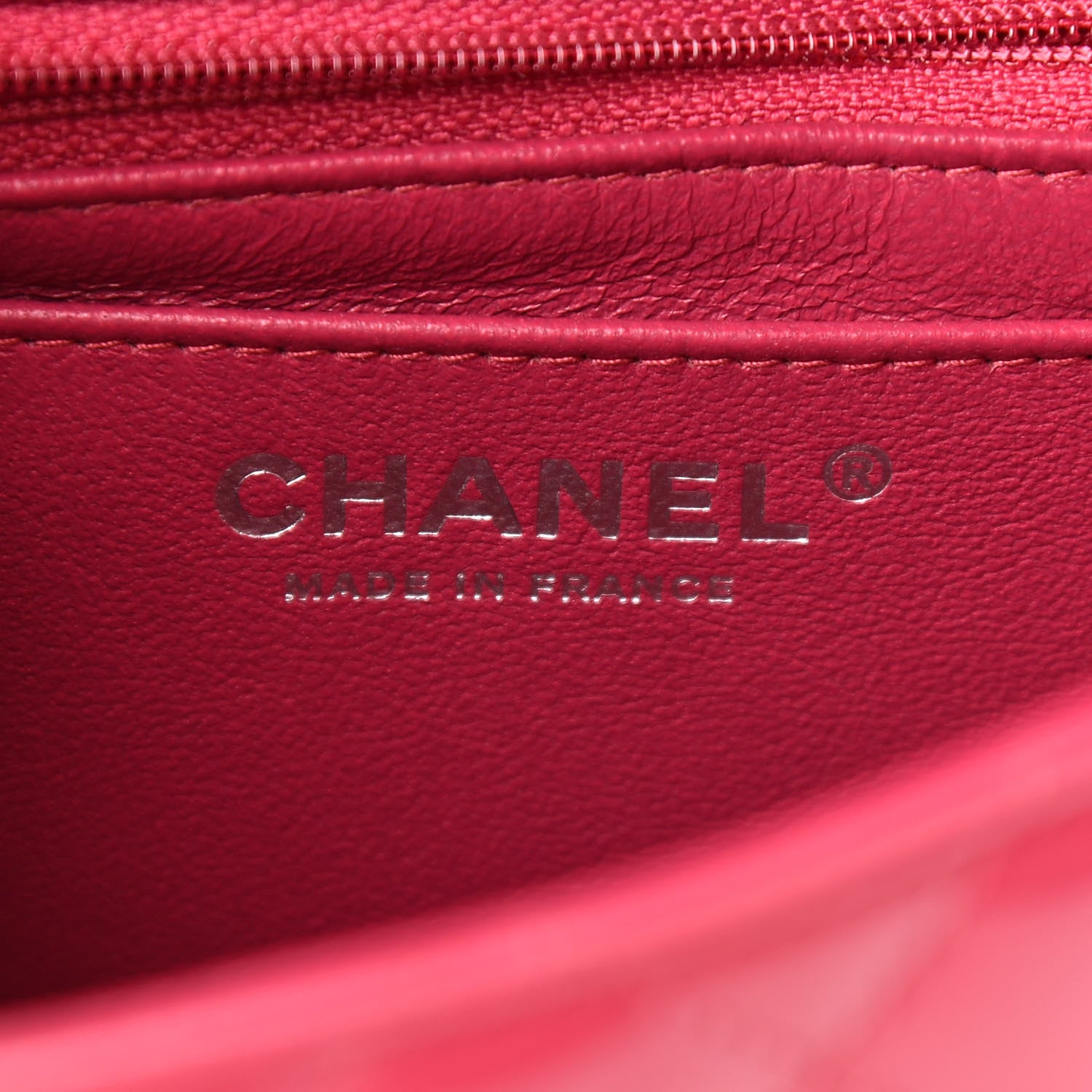 Chanel Patent Quilted Mini Square Flap Pink 5 of 8