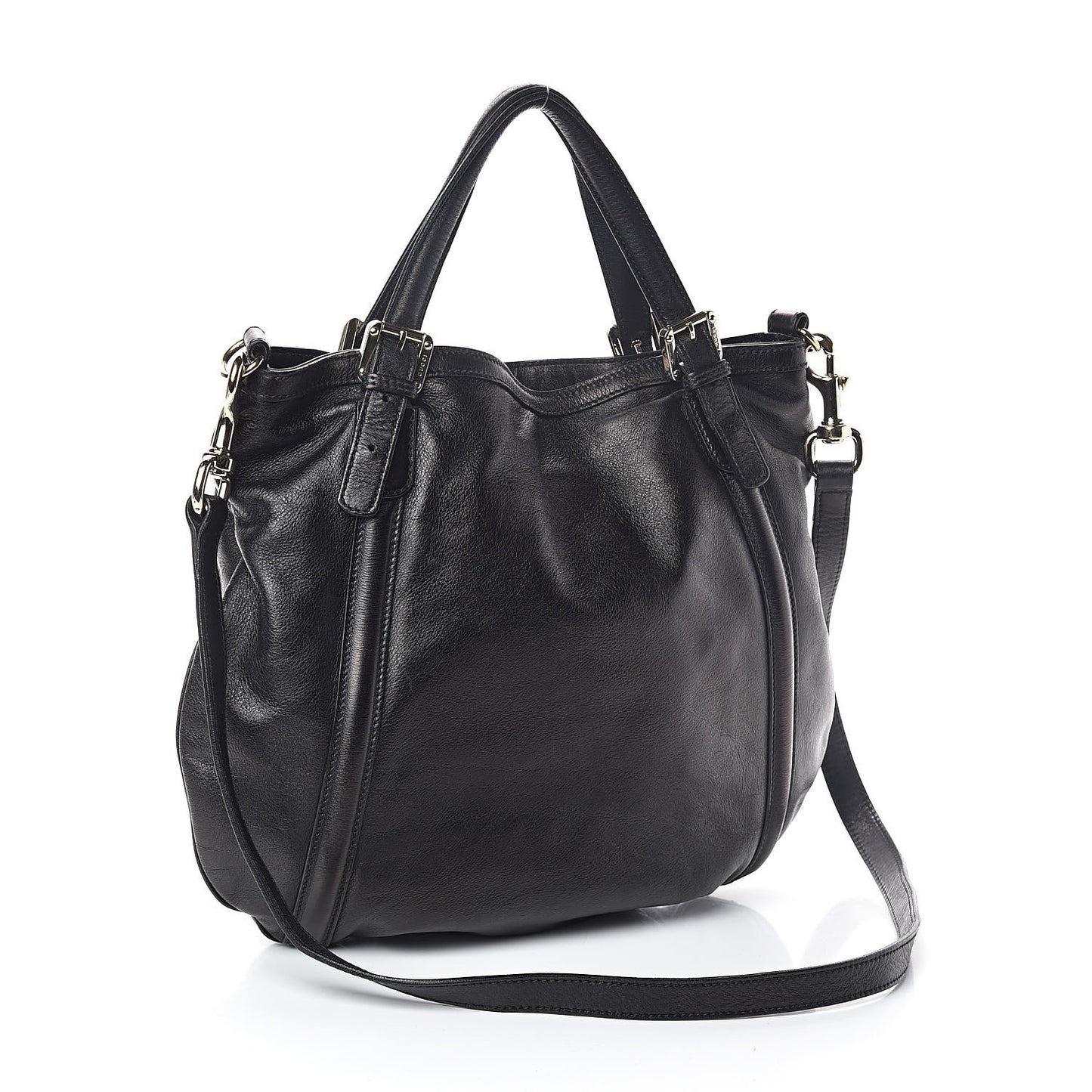 Calfskin Medium Britt Tote Black