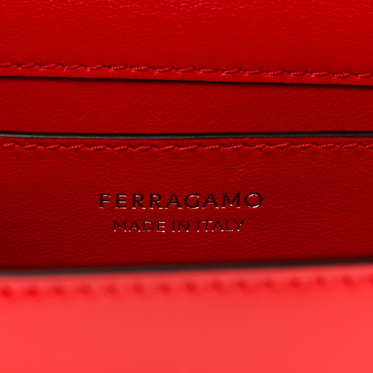 Brushed Calfskin Small Geometric Prisma Shoulder Bag Flame Red