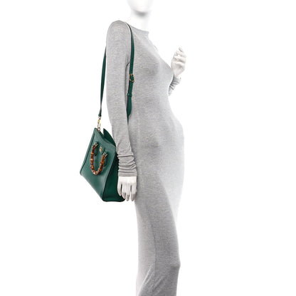 Gucci Wonka Grain Calfskin Small Diana Tote Bag Green Yellow Fluo 2 of 10