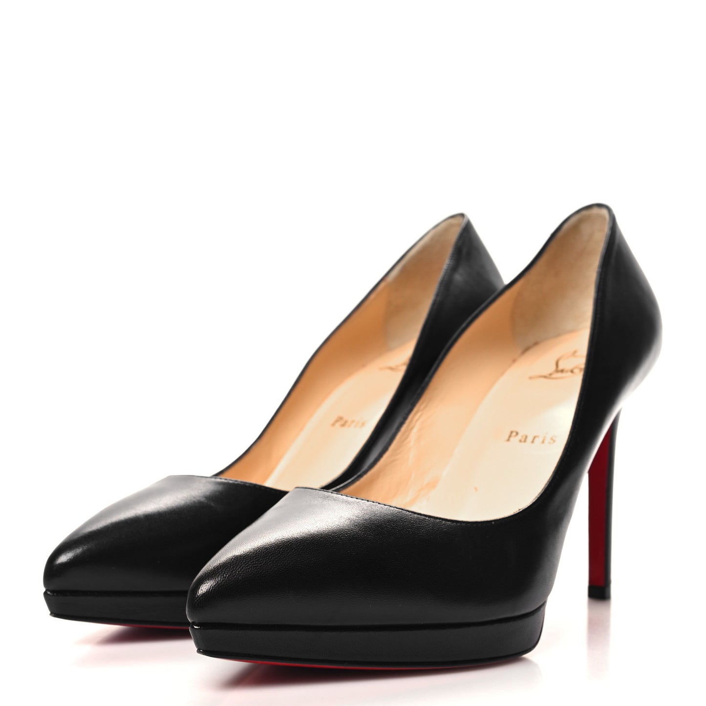 Shiny Nappa Pigalle Plato 100 Pumps 39 Black
