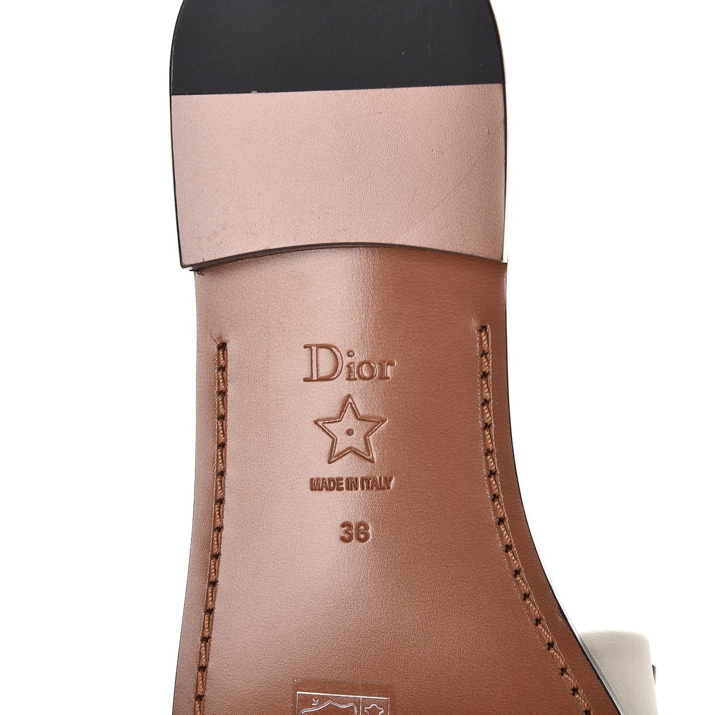 Calfskin Dio(r)evolution 10mm Slide Sandals 38 Off White