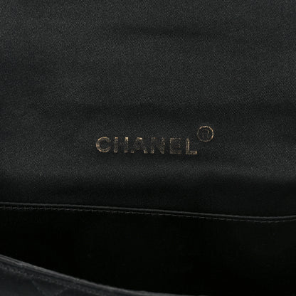 Chanel Satin Quilted Flap Black 7 of 13