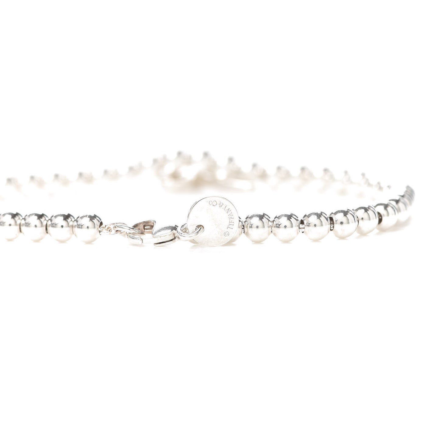 Sterling Silver 4mm Bow Bead Bracelet