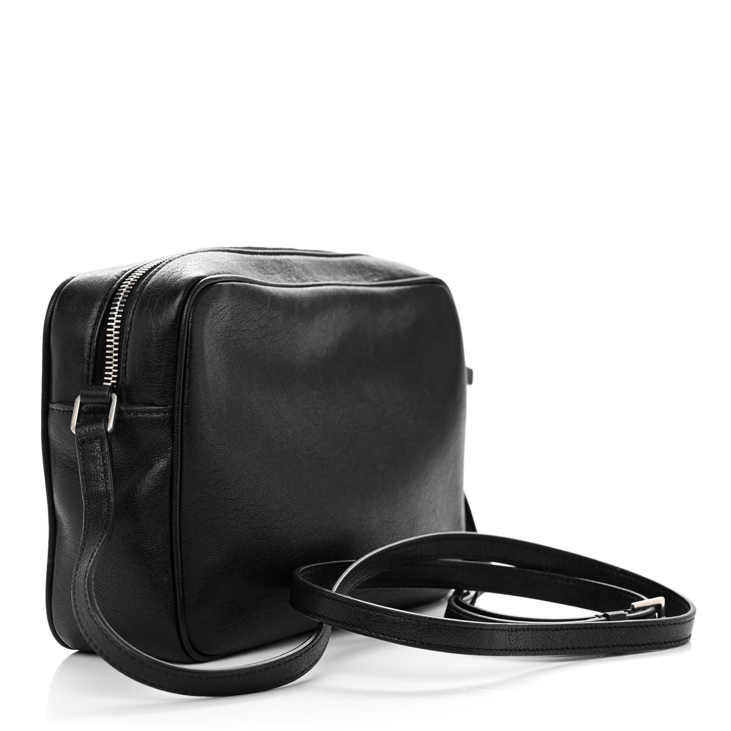 Lambskin Monogram Small Lou Camera Bag Black
