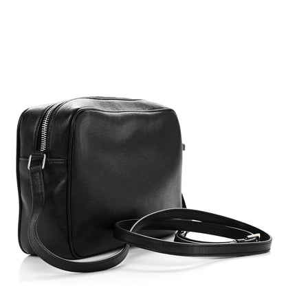 Saint Laurent Lambskin Monogram Small Lou Camera Bag Black 3 of 10