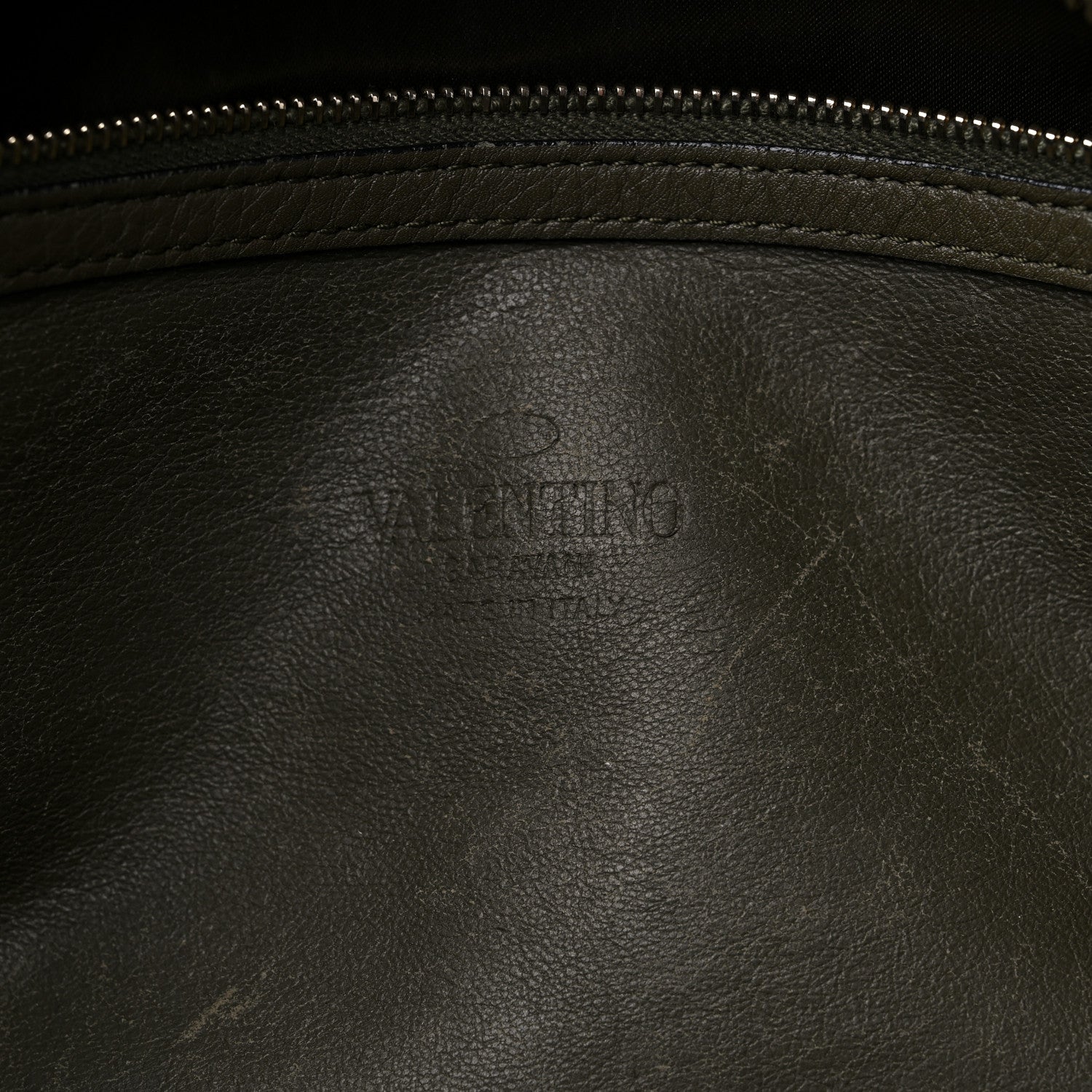 Valentino Garavani Grained Calfskin To Be Cool Tote Khaki 6 of 17