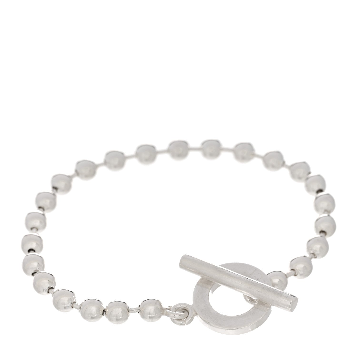 Gucci Sterling Silver Boule Bead Toggle Bracelet 1 of 3