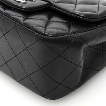 Chanel Lambskin Quilted Mini Square Flap Black 10 of 12