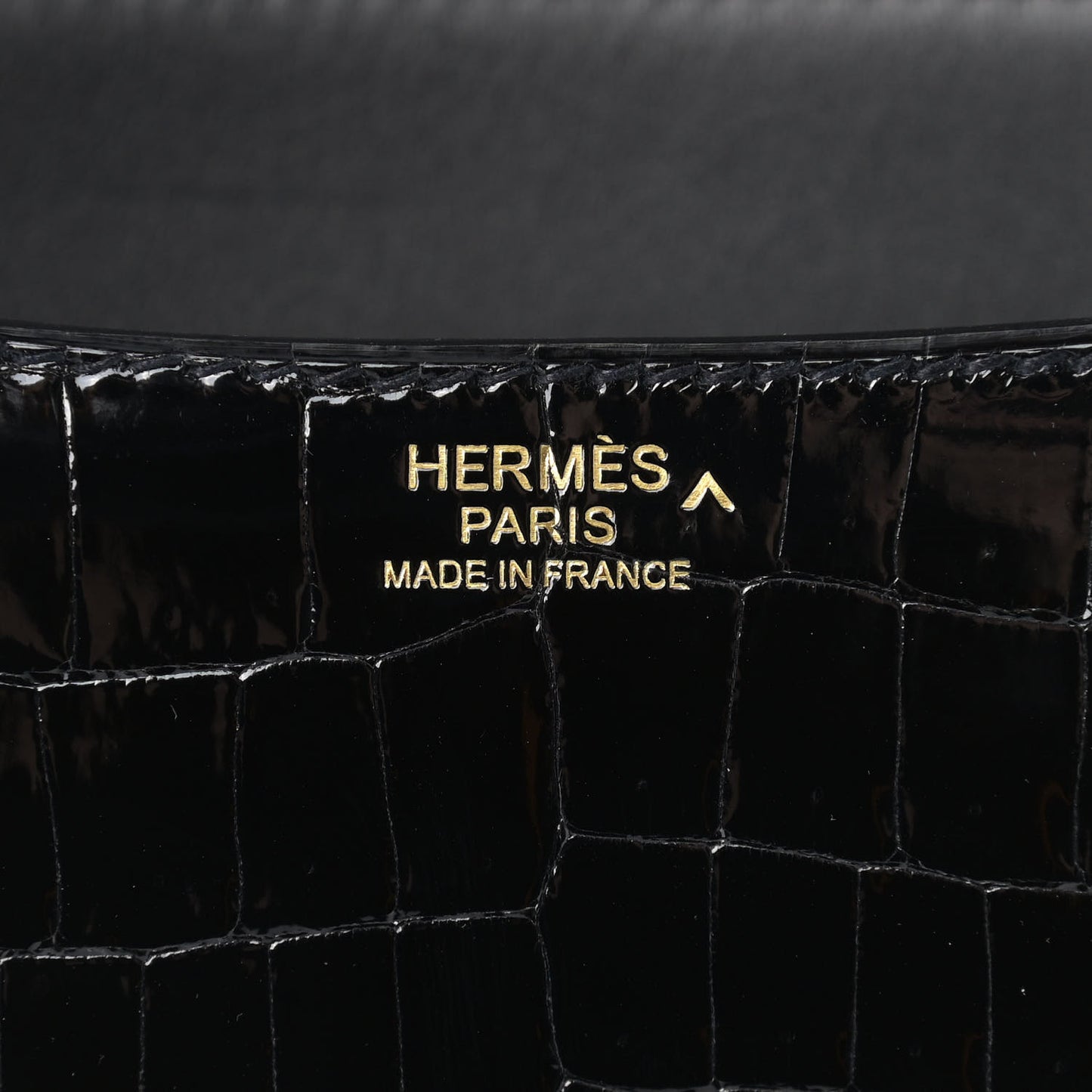 Shiny Porosus Crocodile Constance 24 Black