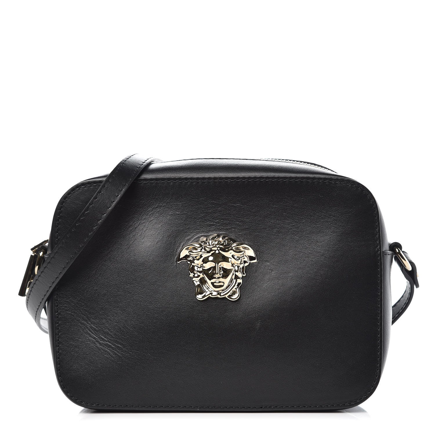 Versace Calfskin Palazzo Camera Bag Black 2 of 6