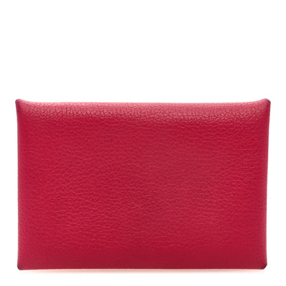 Hermes Chevre Mysore Calvi Card Case Rose Extreme 1 of 6