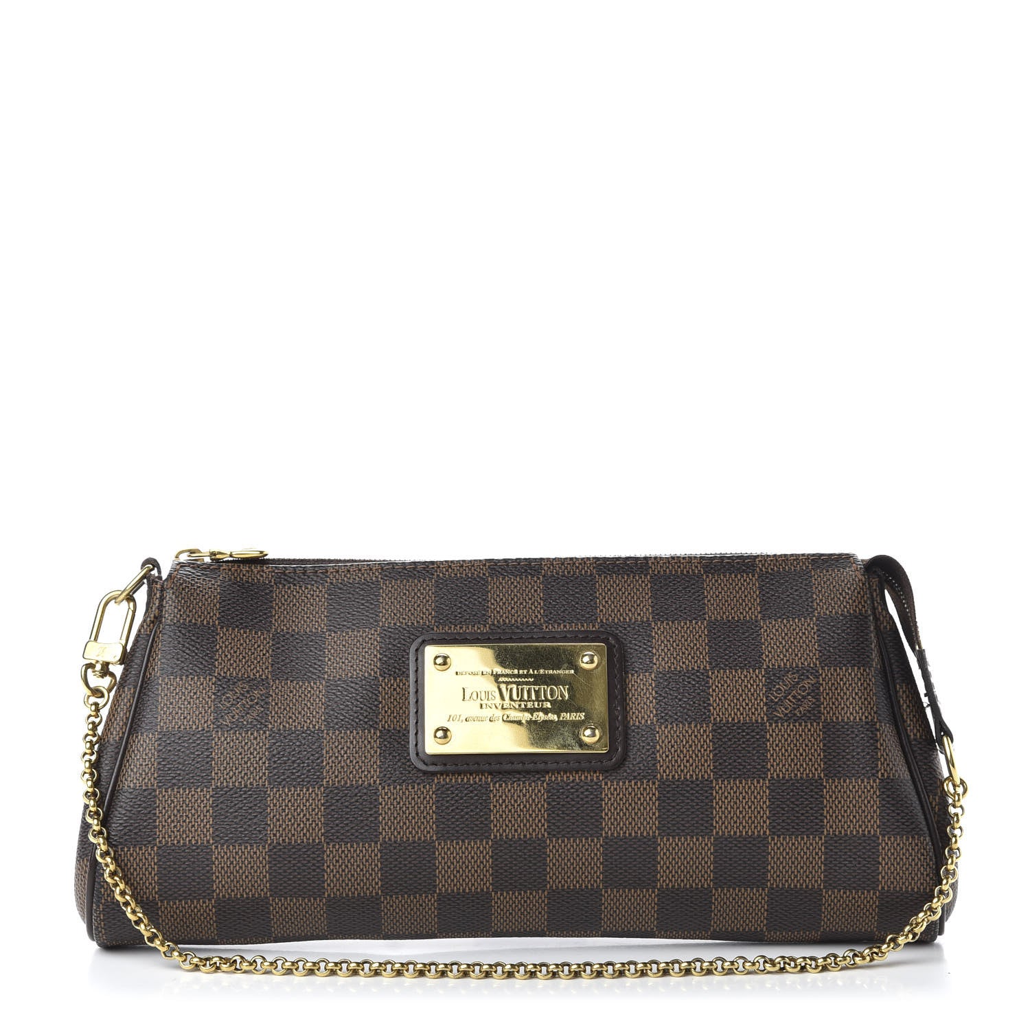 Louis Vuitton Damier Ebene Eva Clutch 1 of 10