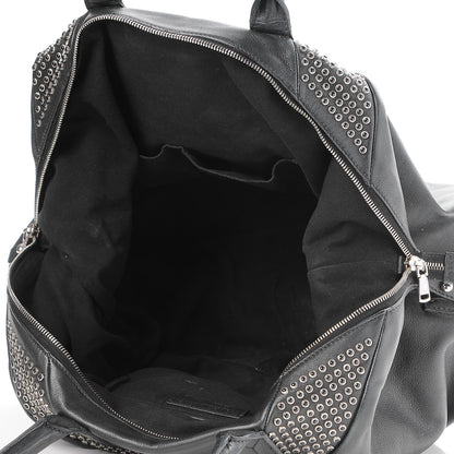 Saint Laurent Chevre Large Rock Stud Easy Y Black 5 of 7
