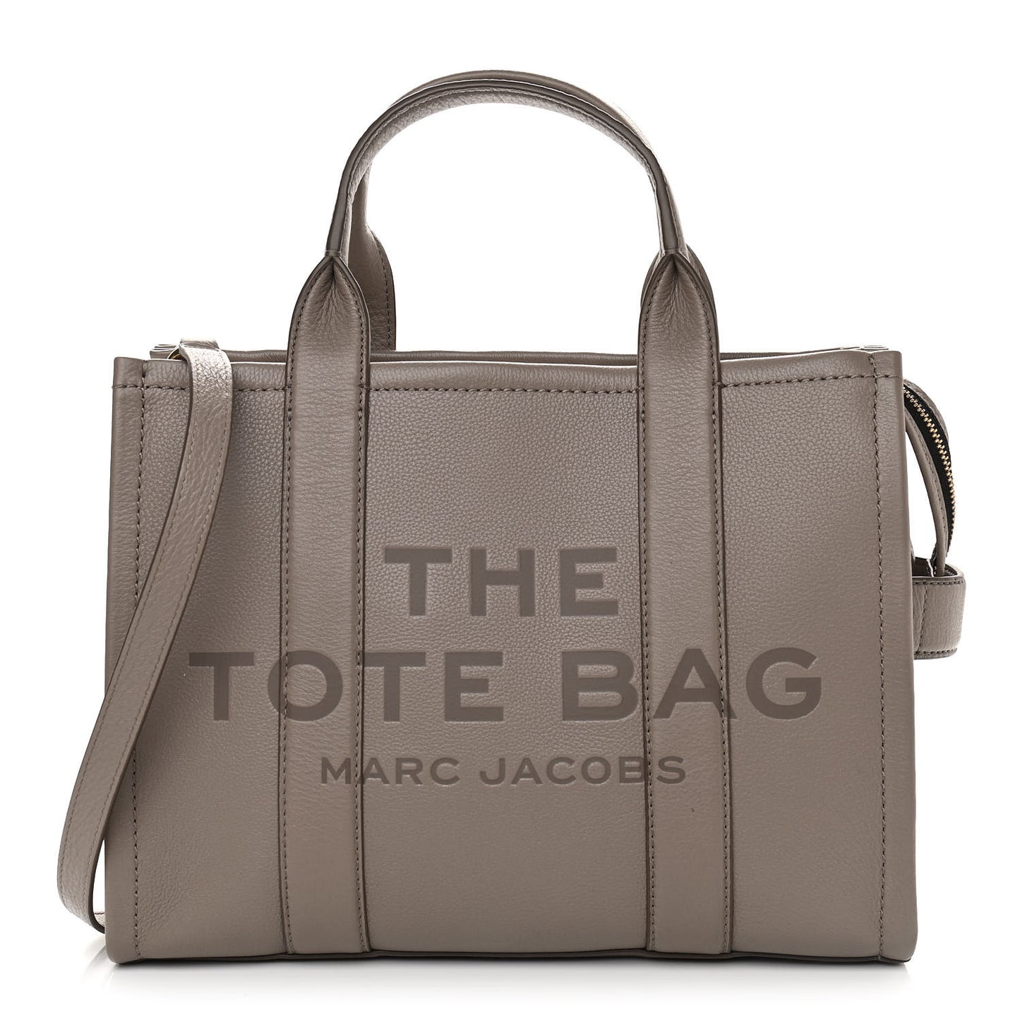 Grained Calfskin Medium The Tote Bag Taupe